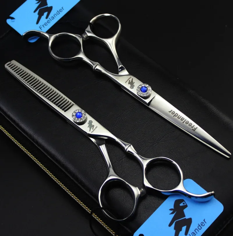 

Freelander 6 Inch Bamboo Handle Hair Scissors Professional Hairdressing Shears Barbershop Thinning Cutting Tool