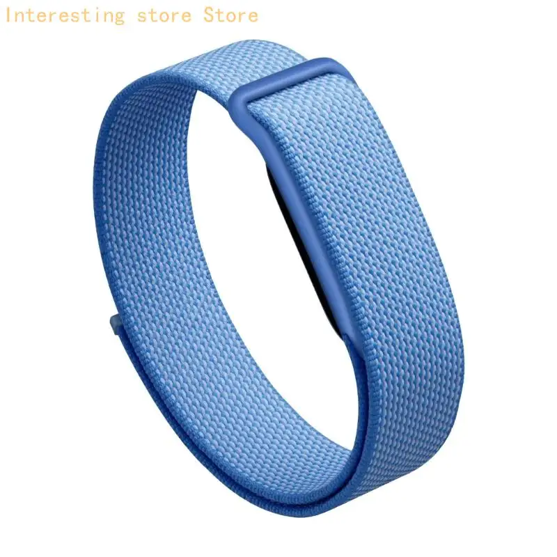 Atmungsaktives Ersatzarmband für die Verwendung mit der Bit Air Smartwatch, Textilarmband mit verstellbarem Wickeldesign für – Detail 10