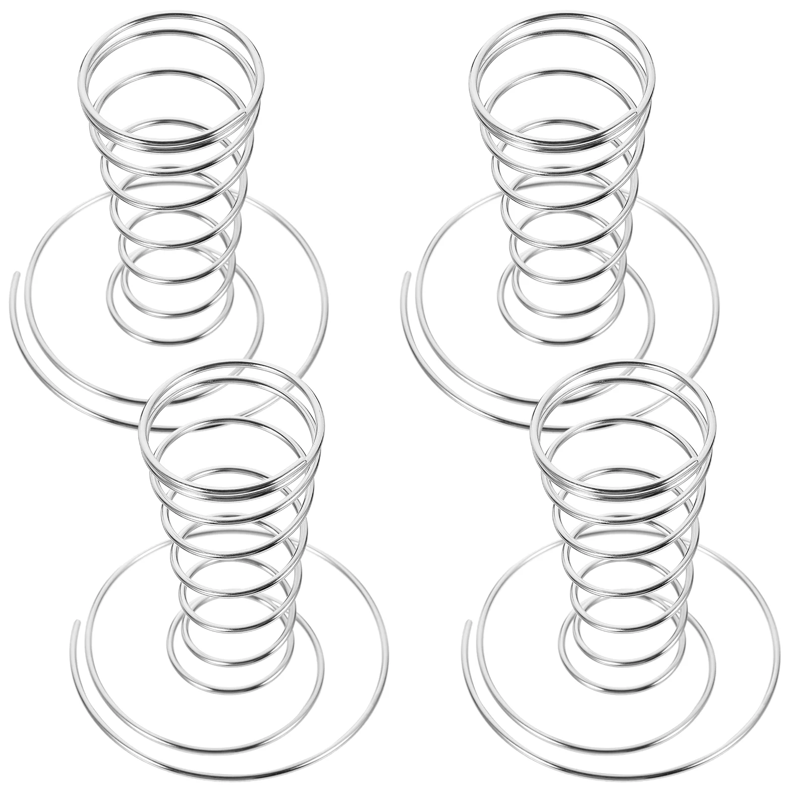 

4 Pcs Ice Cream Stand Chip Cones Cube Tray Metal Holder Practical Stainless Steel Egg Rack Window