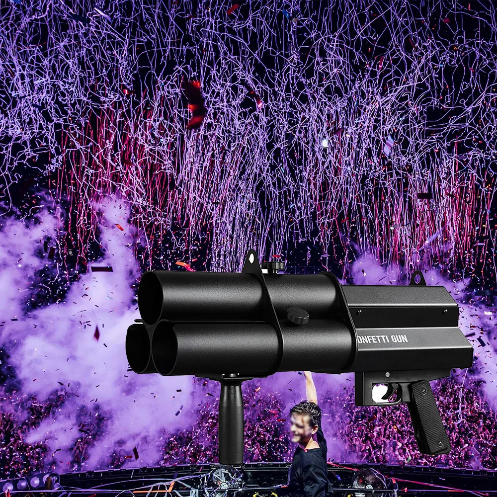 Rechargeable Confetti Machine Safe and Reliable Electronic Cannon for Wedding DJ Party Event Stage Night Club Concert Streamer