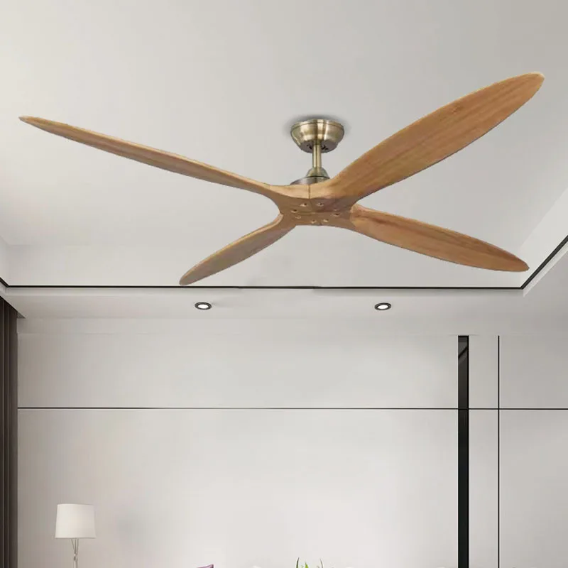 52 Inch Retro Plafond Ventilator Fans Met Afstandsbediening Frequentie Dc Plafond Fans Zonder Lights Reverse Thuis Decro