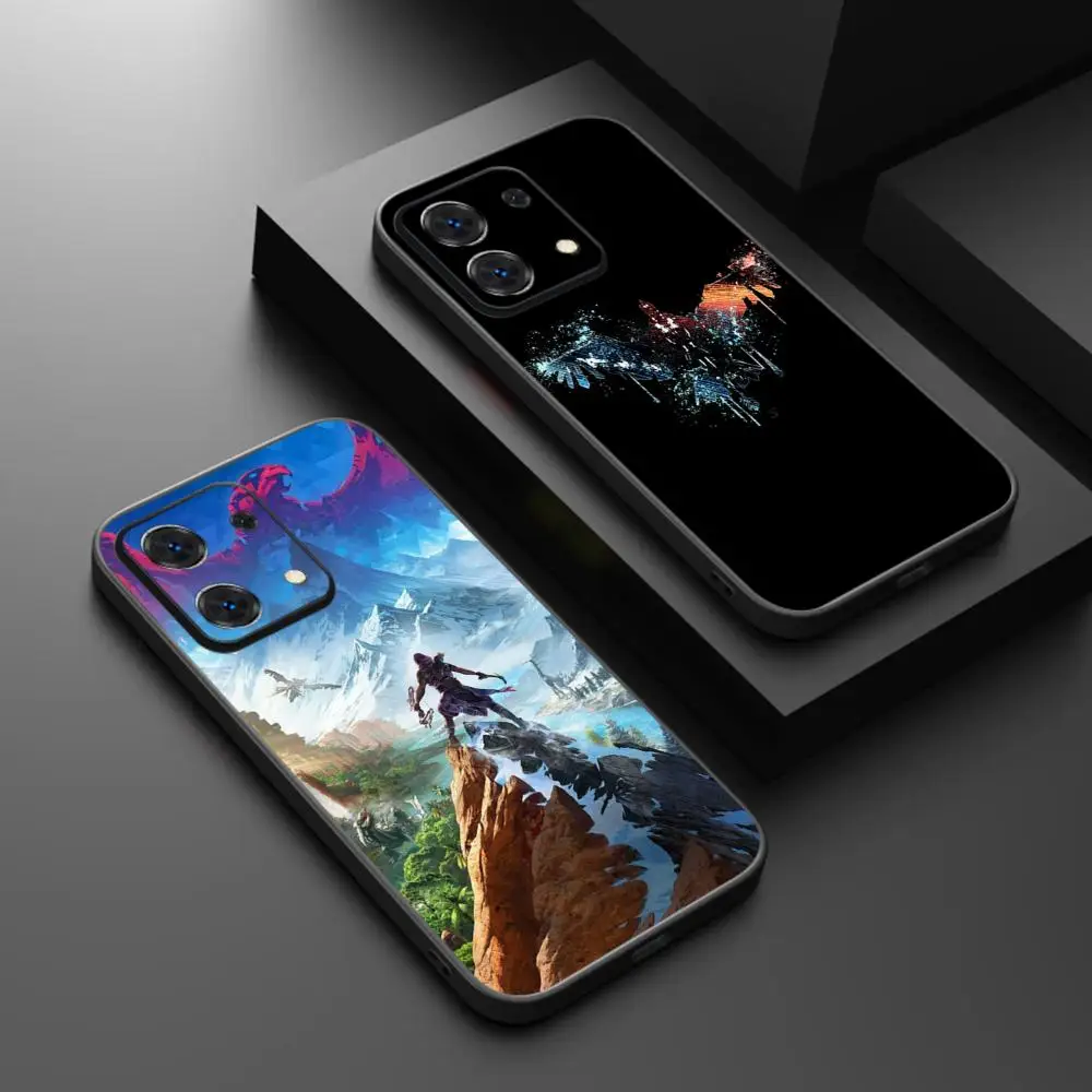 Funda de Teléfono con Diseño Moderno del Juego Horizon Zero para Redmi Note 14 13 12 11 Pro Plus S 5G 14C A3, Funda Protectora Negra Suave