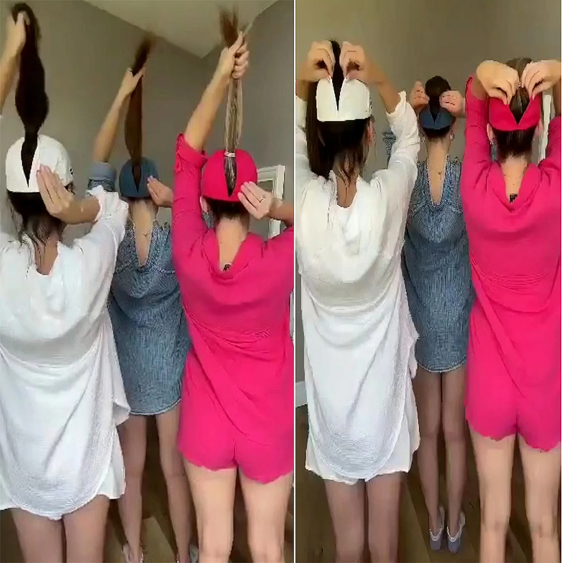 

QINCHU 2026 New Pure Cotton Quick Drying Automatic Magnetic Cap Adult Baseball Ponytail Cap Sports Cap