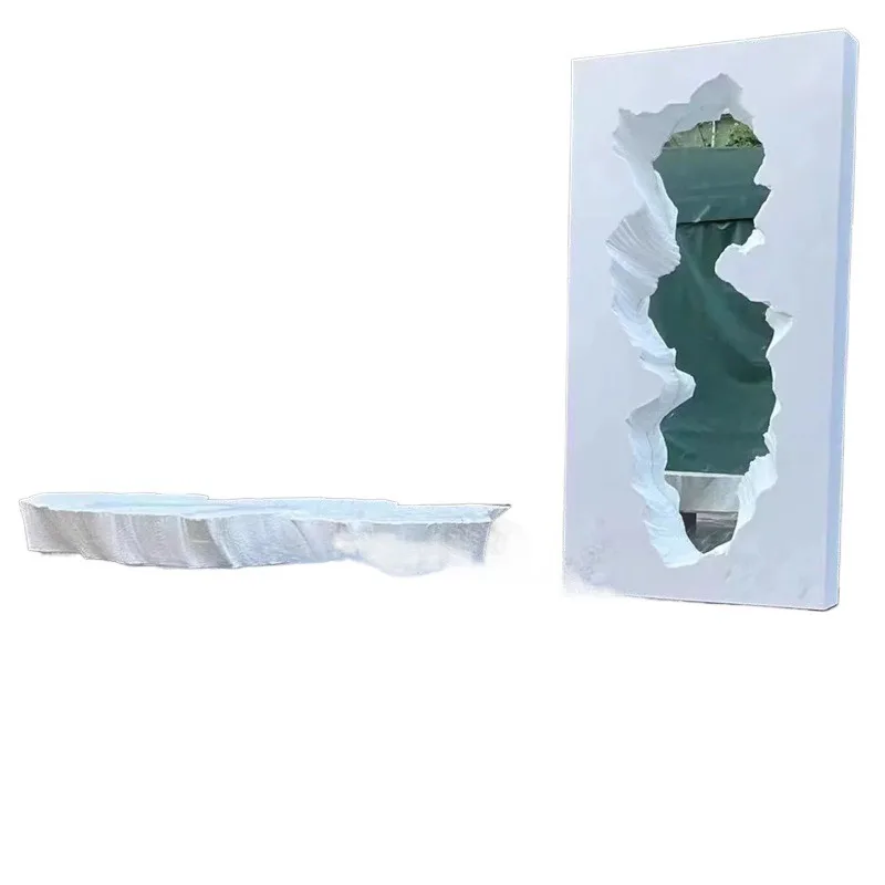Broken mirror creative irregular fiberglass full body mirror