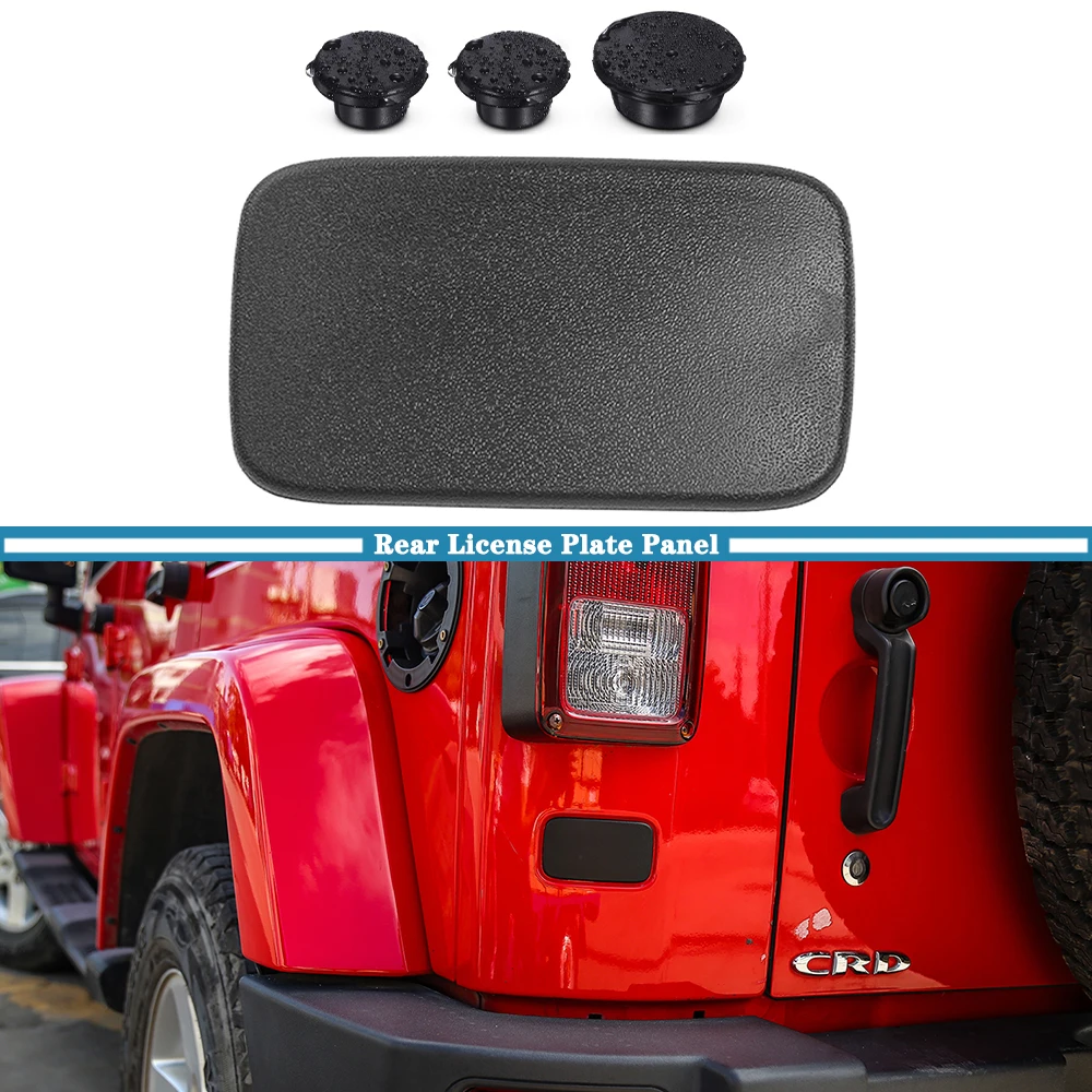 

Задний номерной знак автомобиля, удаление декоративной панели, накладка для Jeep Wrangler JK 2007-2015 2016 2017 2/4-дверные внешние аксессуары