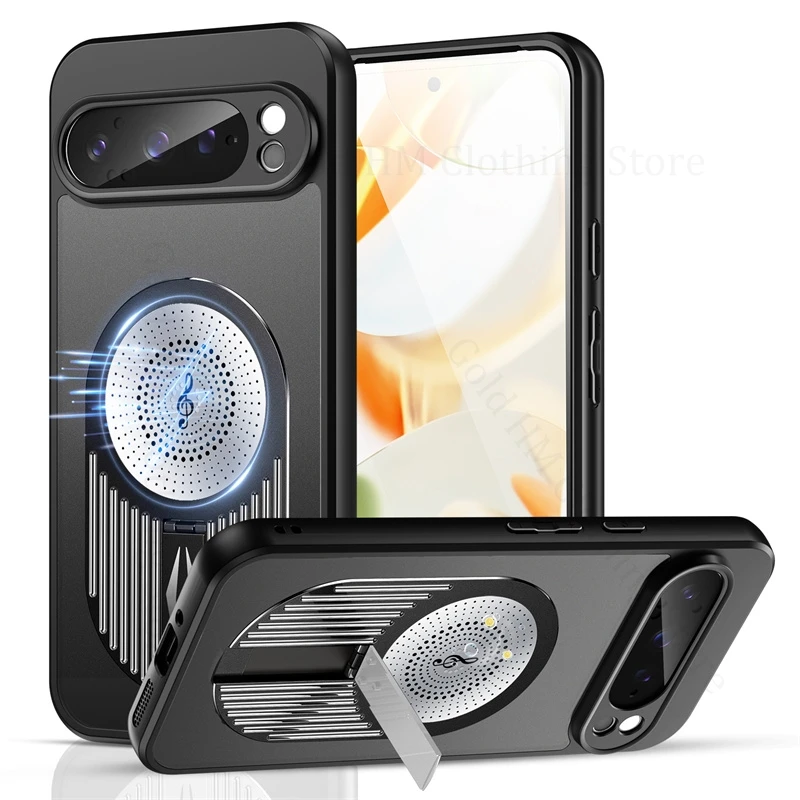 

Cases For Google Pixel 9 Pro XL Heat Dissipation Cooling Phone Kickstand Case For Pixel 8 Pro Invisible Bracket Cover Pixel9 Pro