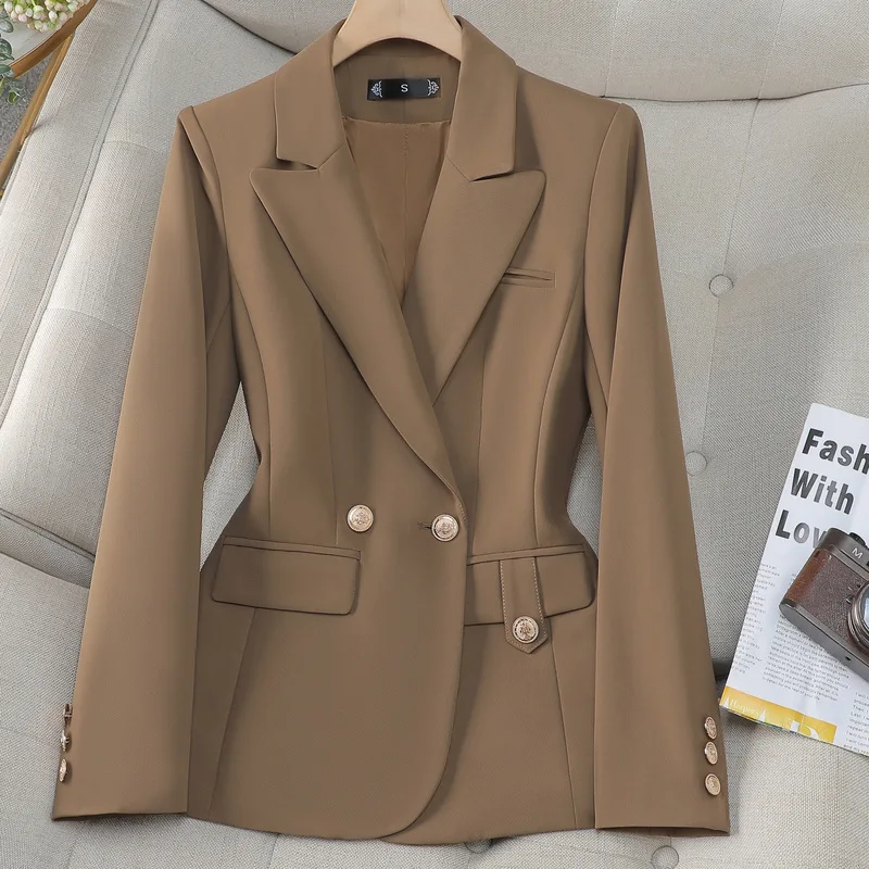 New Women Blazer Office Lady Tops Fashion Long Sleeve Elegant All-Match Female Blazers Outwear Ladies Work Wear Jacket Coats