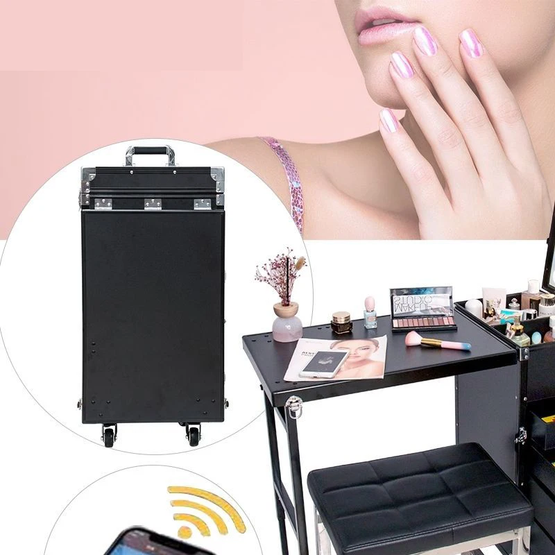 New Beauty Make Up Tattoo Nail Multilayer Toolbox Storage Organizer Suitcase Bag Makeup Box Artist Professional Cosmetic Cases