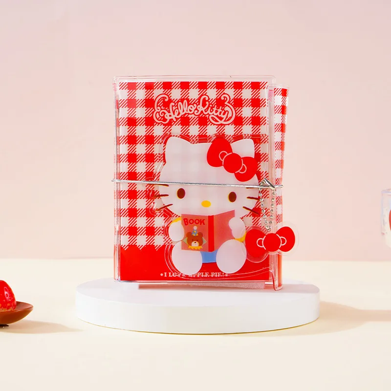 M5 Sanrio Hello Kitty Transparent Twill Weave Loose Leaf Shell Book Includes Inner Pages Notepad Portable Disassembly Notebook - view 6