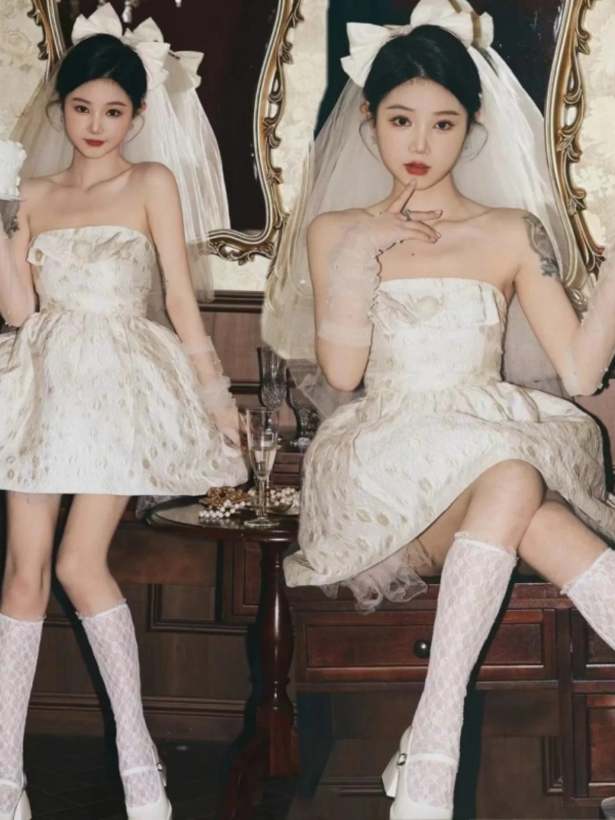 

Костюм для фотосессии в стиле принцессы на день рождения, атмосферный студийный наряд для девочек, традиционный сценический костюм