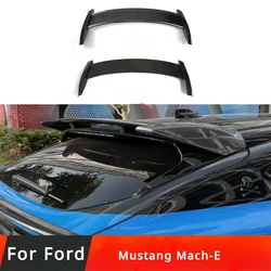 Spoilers Accessories Segmented Large Top Wing Rear GT Sports Fixed Wind Wing Carbon Fiber Style ABS for Ford Mustang Mach-E