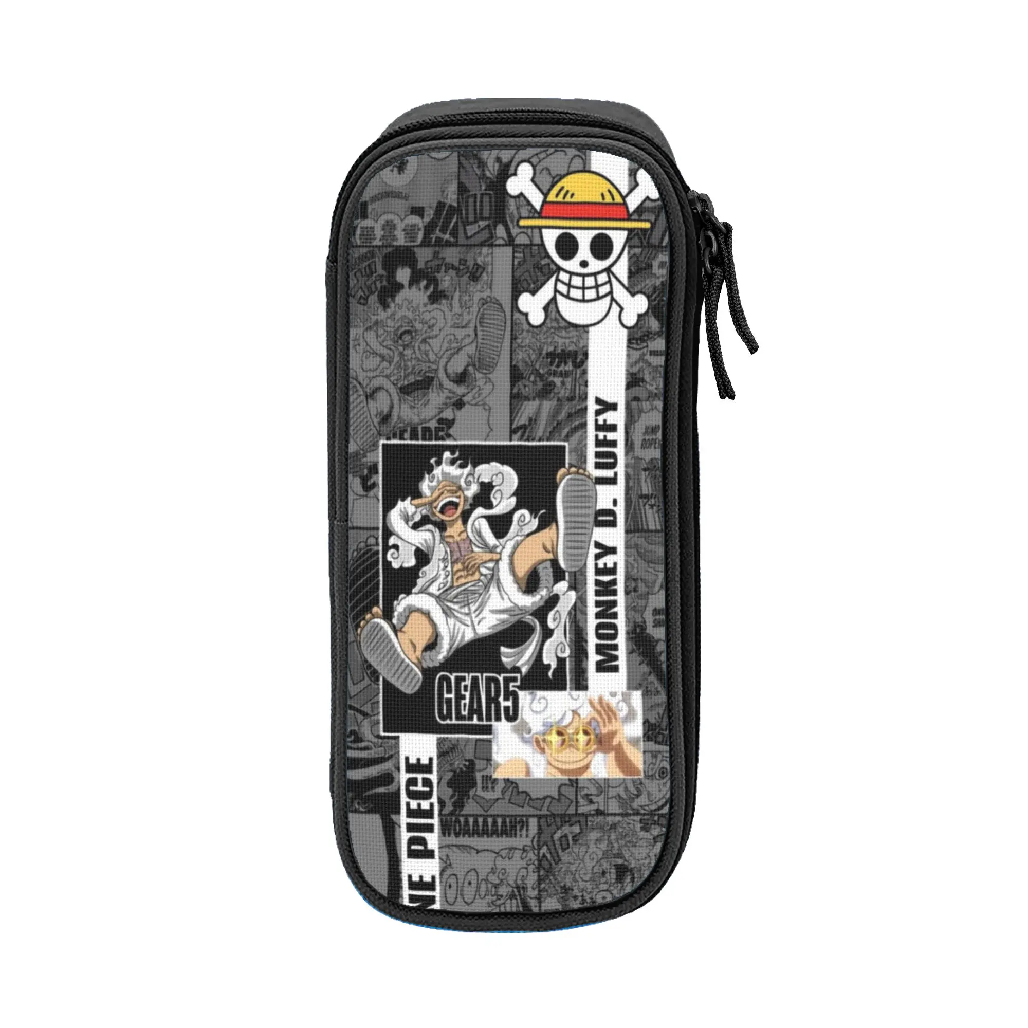 

Large-capacity Pencil Case o-one-piece-e onepiece luffys School Accessories Double Layer Pencil Bag Women Make Up Bag