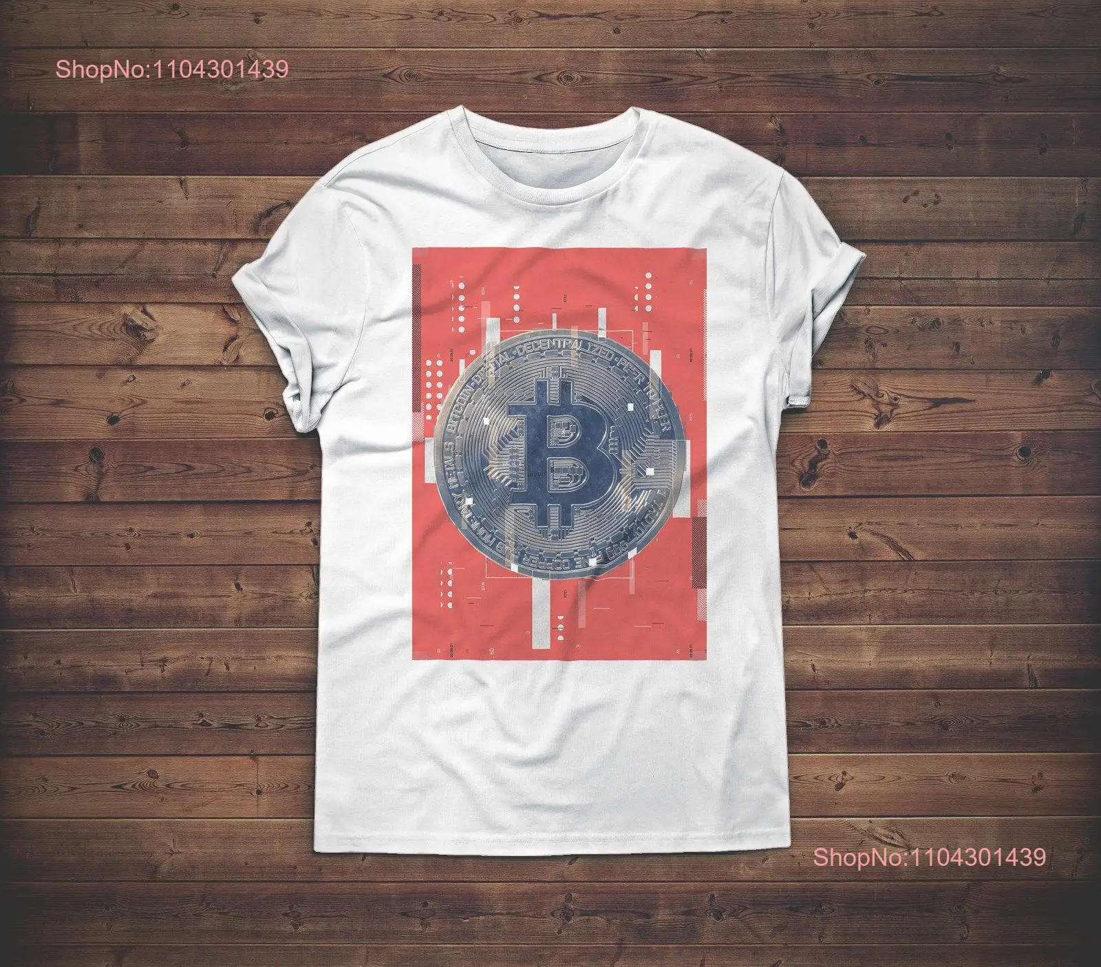 Bitcoin T shirt BTC XBT Crypto Cryptocurrency Blockchain Satoshi Nakamoto  long or short sleeves