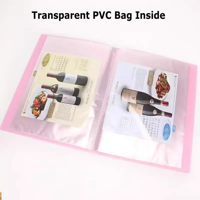 Office Document Organizer Folder A5 Display Book Transparent PVC Bag Document Storage B5 Paper Folder For Documents