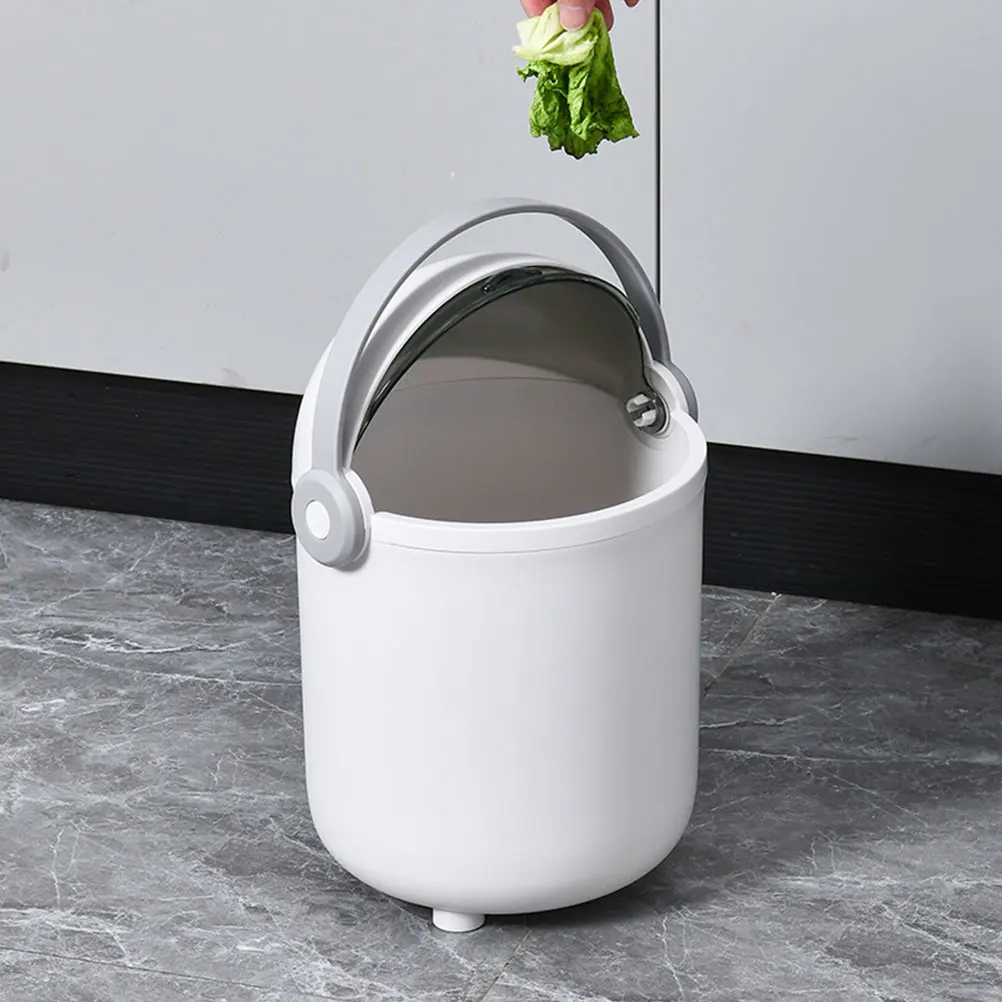 

Astronaut Trash Can Garbage Bin Waste Bucket Plastic Home Office Bathroom Kitchen 10L Large Smooth Easy Clean PP Space Saving