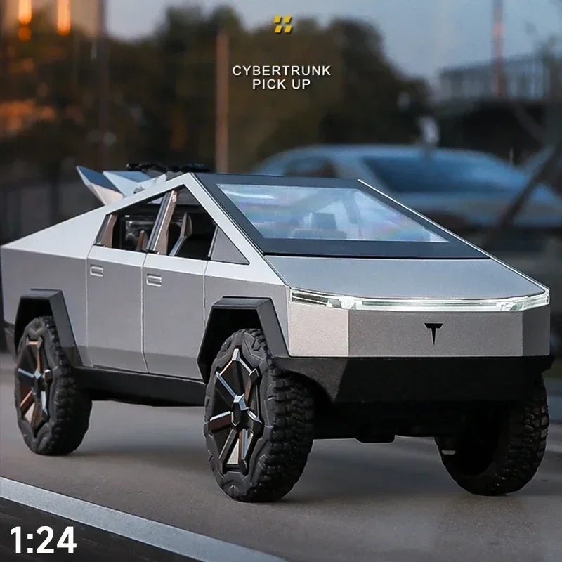 

Модель автомобиля из сплава 1:24, литой под давлением миниатюрный металлический пикап, детский подарок на день рождения, фургон, грузовик, кибергрузовик, игрушка для мальчиков
