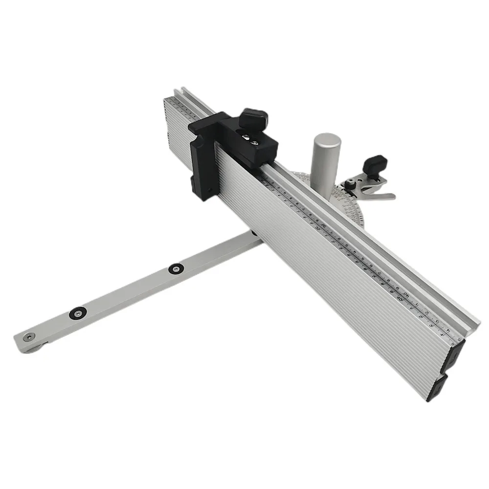 Precision Miter Gauge 27 Angles with Aluminum Miter Fence W/ Flip Stop 60 Degree Angled Ends for Table Saw Repetitive Cut