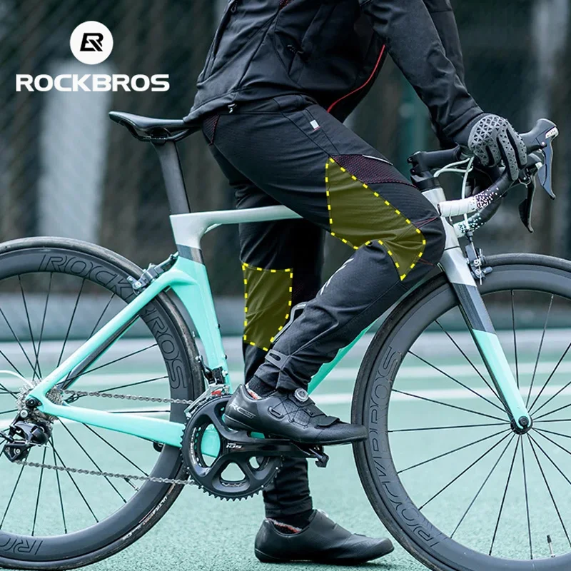 

ROCKBROS зимние теплые велосипедные брюки термофлисовые водонепроницаемые MTB шоссейные велосипедные длинные брюки для бега мужские и женские спортивные брюки на открытом воздухе