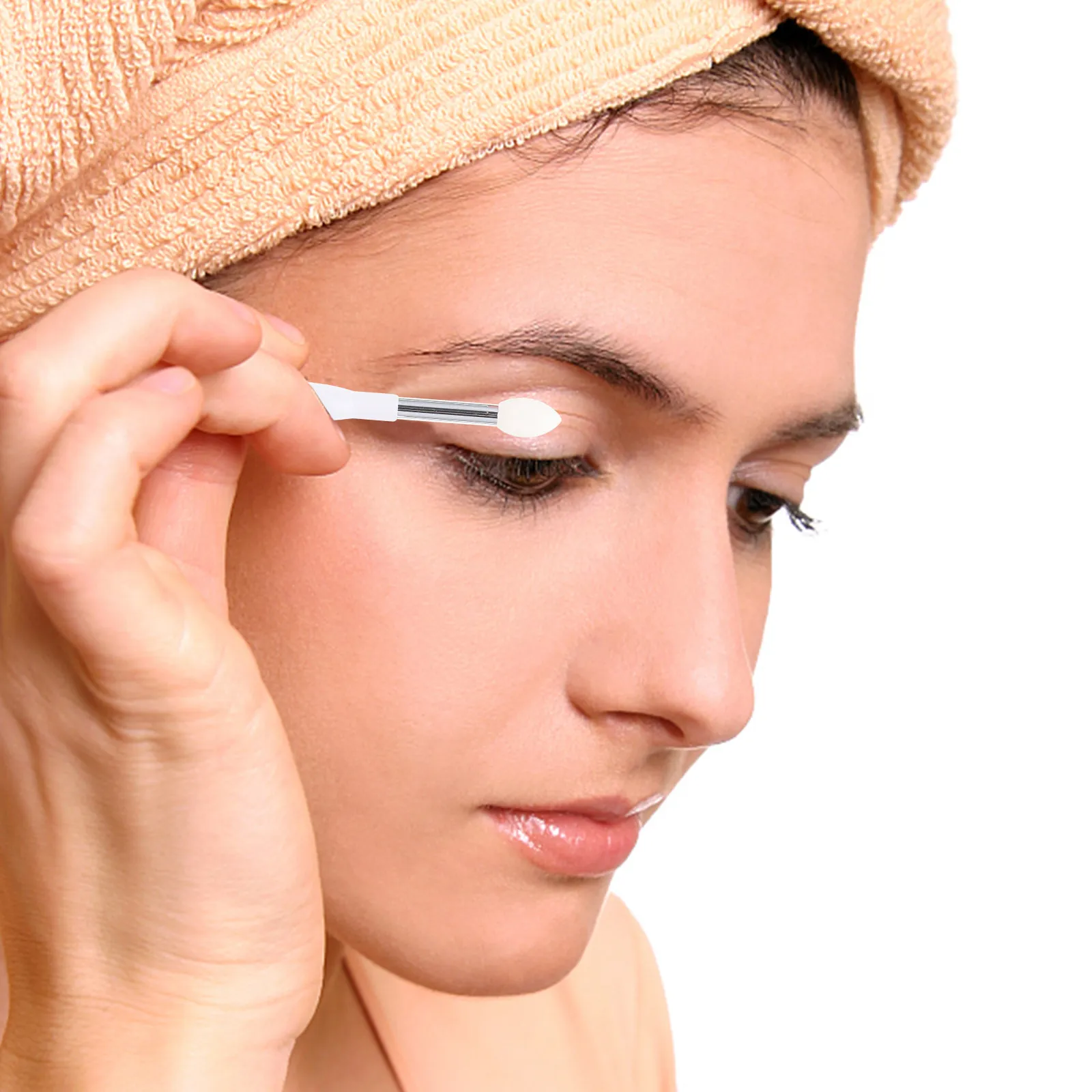 4-delige siliconen lippenborstelset voor gladde lippenstift, oogschaduwapplicatie, lippenbalsemapplicator, make-upgereedschap voor vrouwen, schoonheid