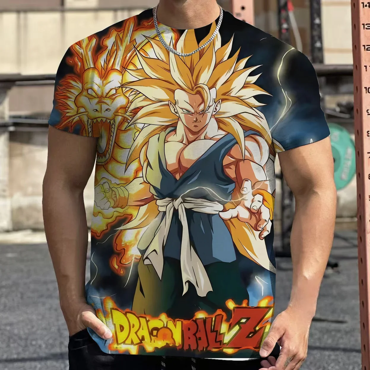 

2025 Summer Comfort Crew Neck Top Kids Clothes Dragon Ball 3D Printed Short Sleeve Graphic T-Shirt Outdoor T-Shirts For Boys
