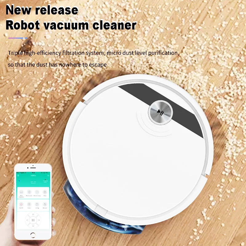 Aspirapolvere Robot 2800Pa pulizia moquette bagnata e asciutta aspirapolvere Robot Smart APP programma Robot aspirapolvere e Mop