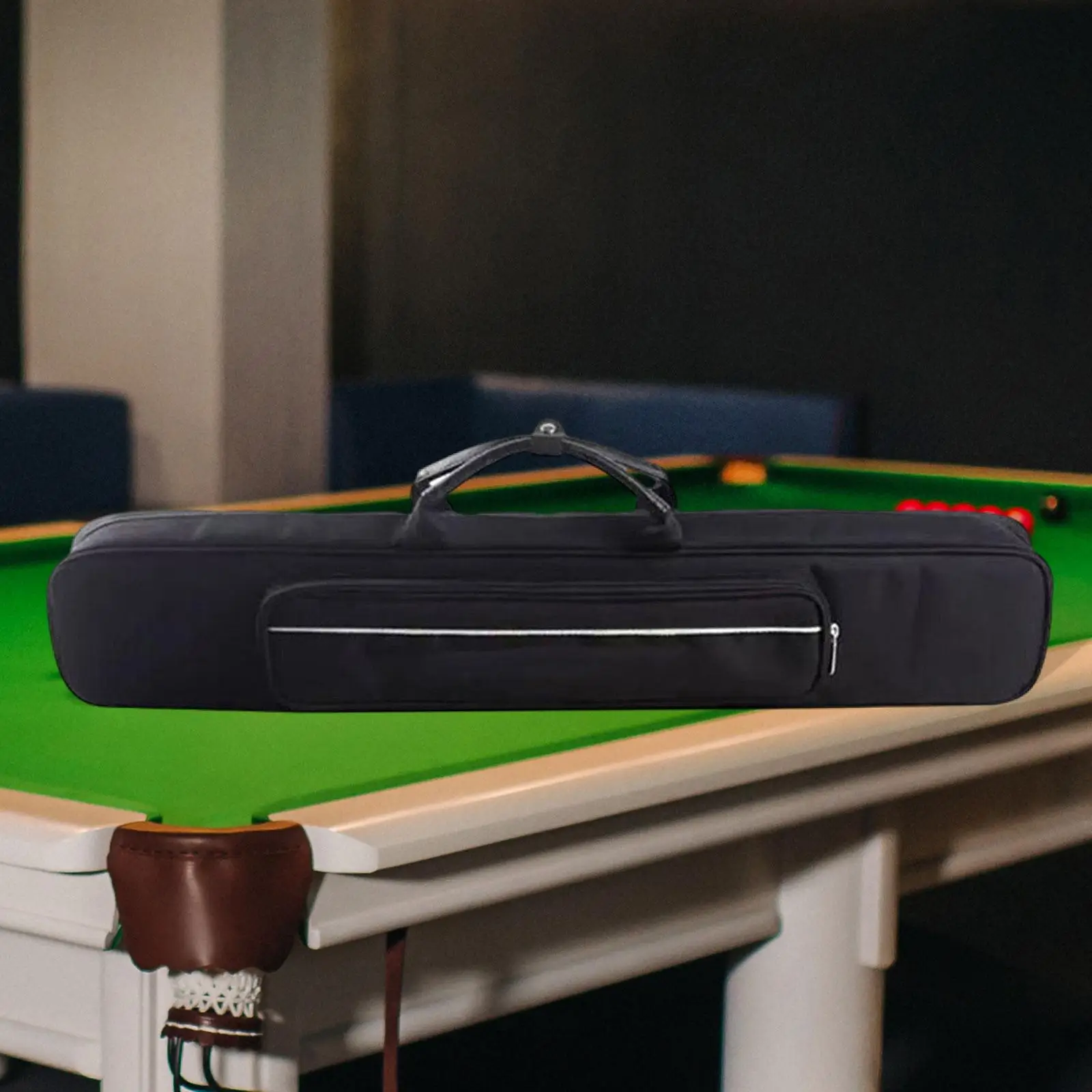 

Pool Cue Case Pool Cue Bag with Handle Pouch Adults Accessories Zipper Lightweight Billiard Stick Storage Bag Carrying Case