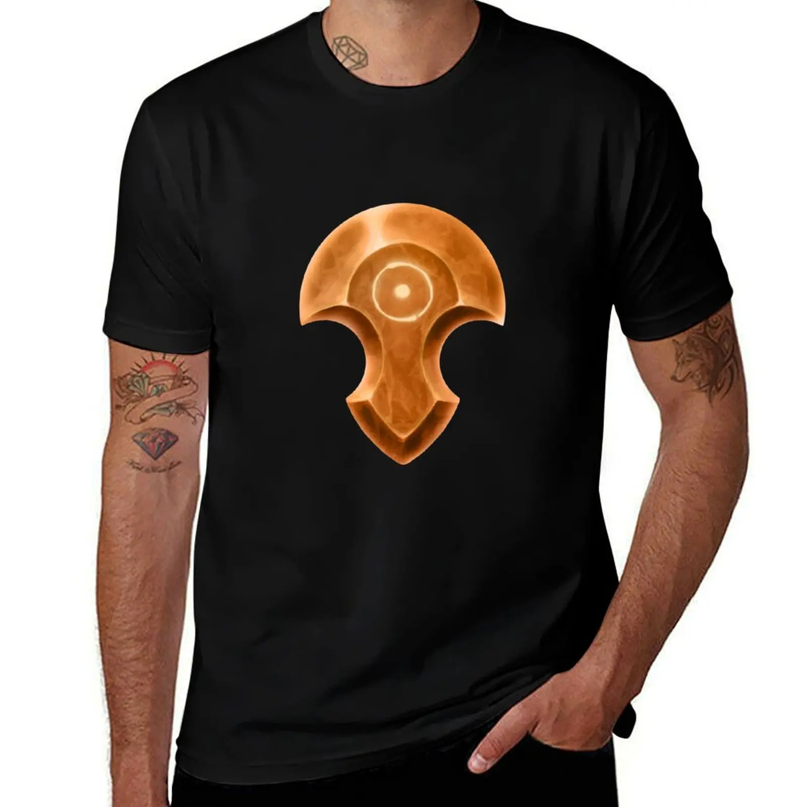 Azem constellation stone T-Shirt Casual Basic Short Sleeve T-Shirt