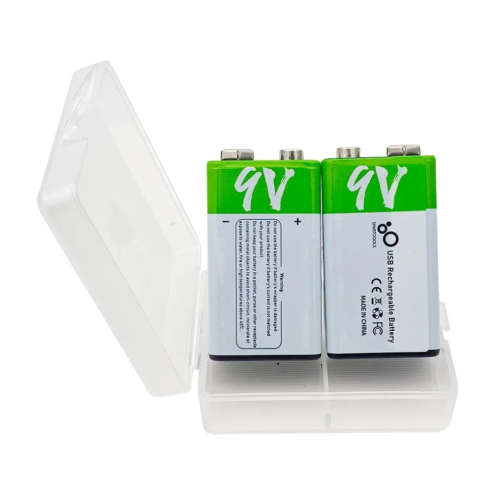 1-4pcs 9V Rechargeable Battery 650mAh 6F22 Micro USB Li-ion Lithium Batteries for Multimeter KTV Microphone Remote Control Toys