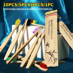 10, 5, 3, 1- High end disposable bagged bamboo toothbrush - Degradable