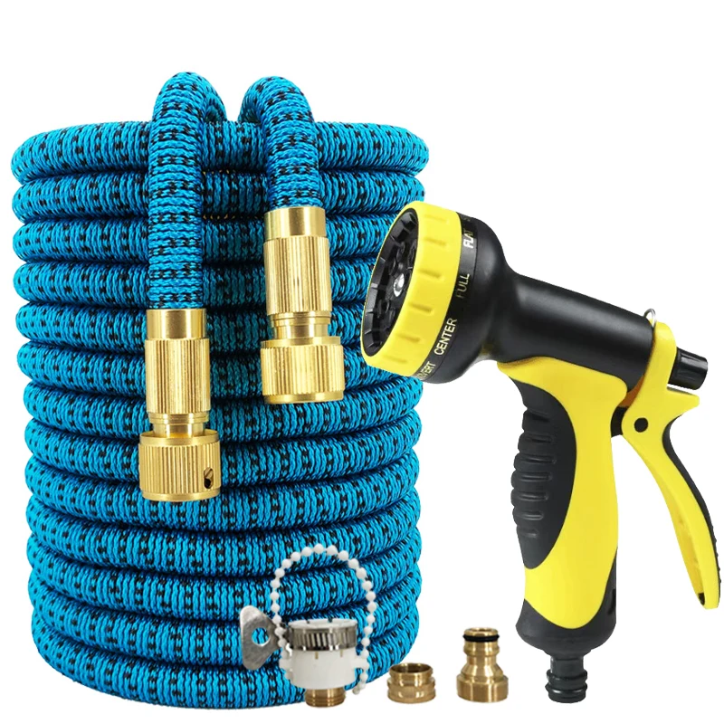 25FT-125FT Expandable Garden Hose, High-Pressure Water Gun, 10 Mode Spray Gun, Used For Car Washing And Garden Watering