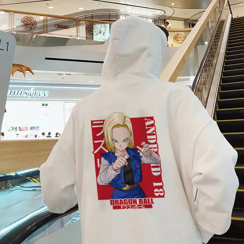 

Dragon Ball 2025 New Hot Anime Hoodie Women White Black Cotton Casual Zip Up Autumn Winter Streetwear Fashion Cosplay Jacket