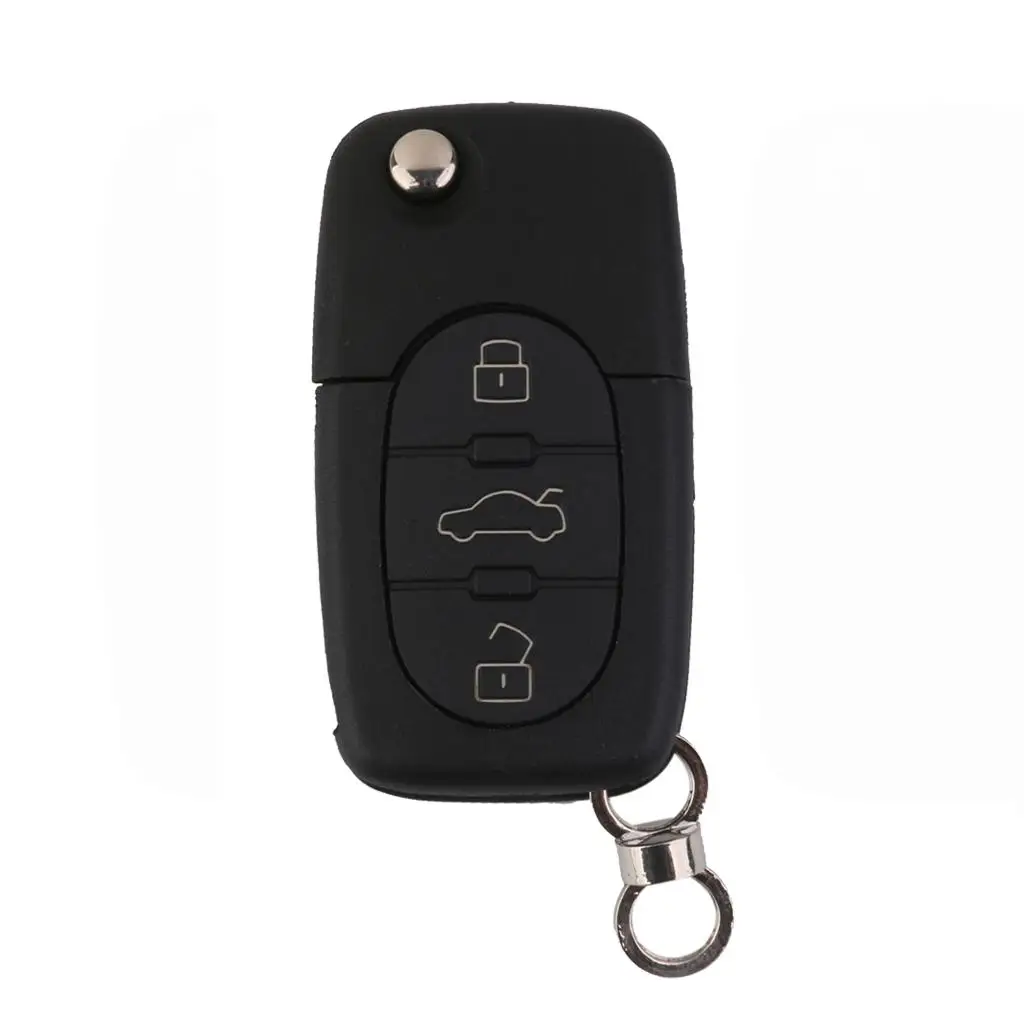 

Folding Flip Remote Key Shell for audi 3 Button Case A2 A3 A4 A6 A8