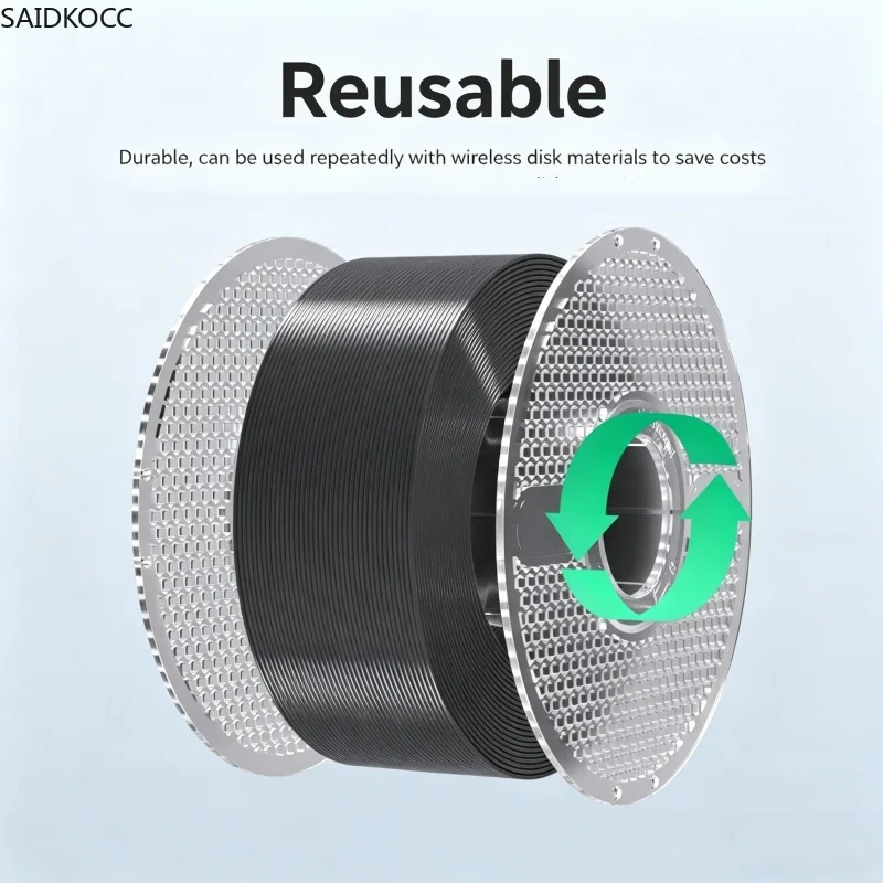 SAIDKOCC Reusable Detachable Filament Spool for Bambu Lab Creality Anycubic ELEGOO FDM 3D Printers