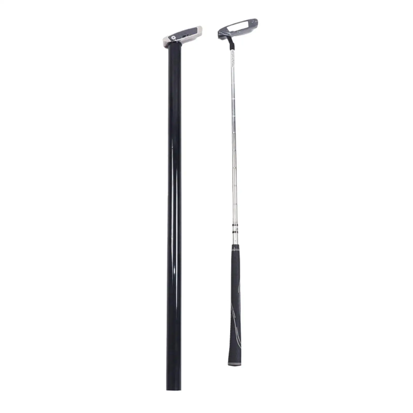 Golf Club Tube Black PVC Protective Golf Supplies Replacement Parts for Golf Bag with Wheels Round Bag