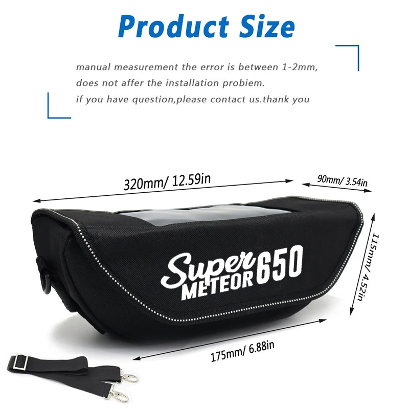 For Super Meteor 650 Supermeteor 650 2023 Motorcycle Handlebar bag waterproof handlebar travel navigation bag