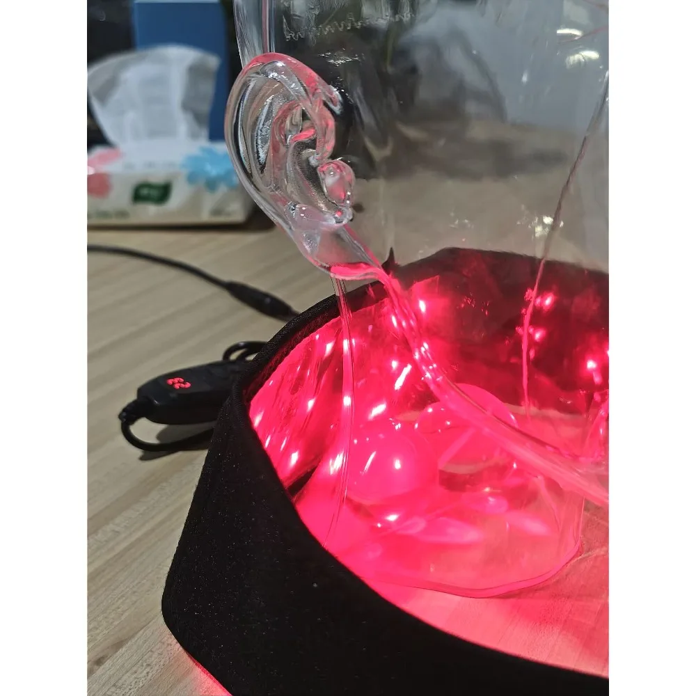 

Next-Gen Red Light Neck Wrap - 660nm 850nm LED for TMJ Pain, Inflammation Reduction & Facial Rejuvenation