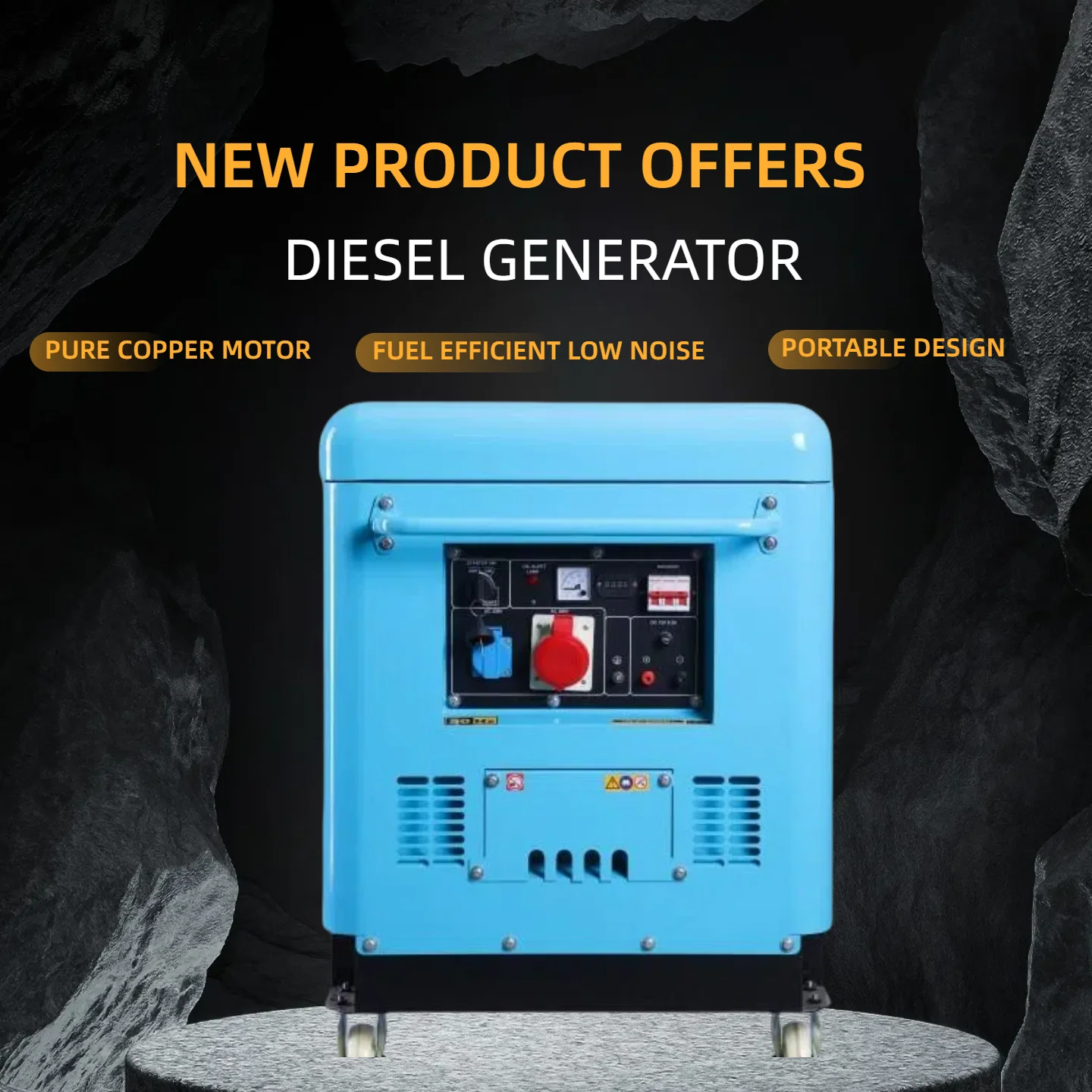 

Silent Electric Generators Portable Customizable Noiseless Generator 4kw Genset Travel Electricity. Made in China 220v Set