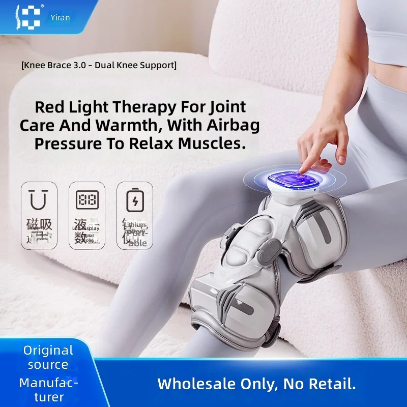 Electric Knee Massager, Heating Therapy, Hot and Cold Compress, Joint Pain Relief, Shoulder and Knee Warmth, Rechargeable