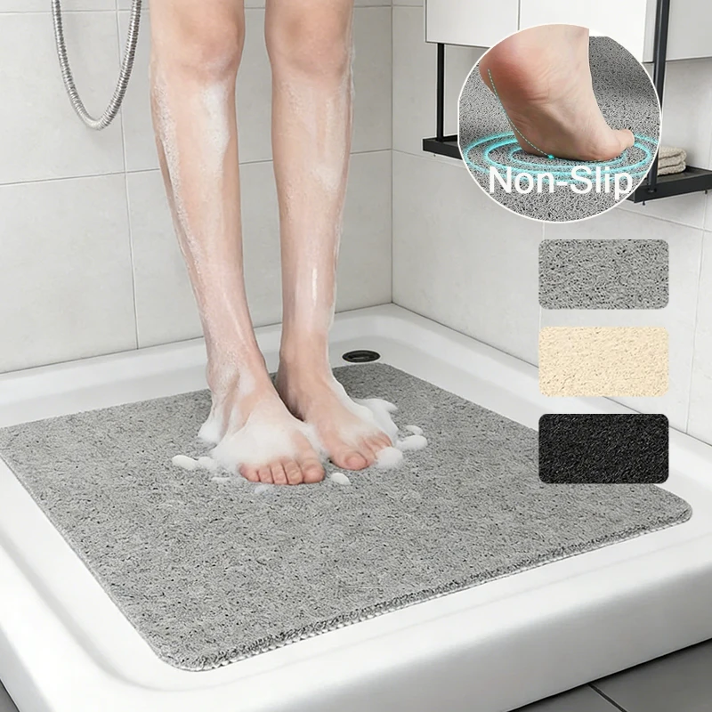 

2026 New Super Absorbent Non-Slip Bath Mat, Quick Dry Mat, Soft Microfiber Bathroom Floor Rug, Machine Washable, 60x60cm 욕실 매트