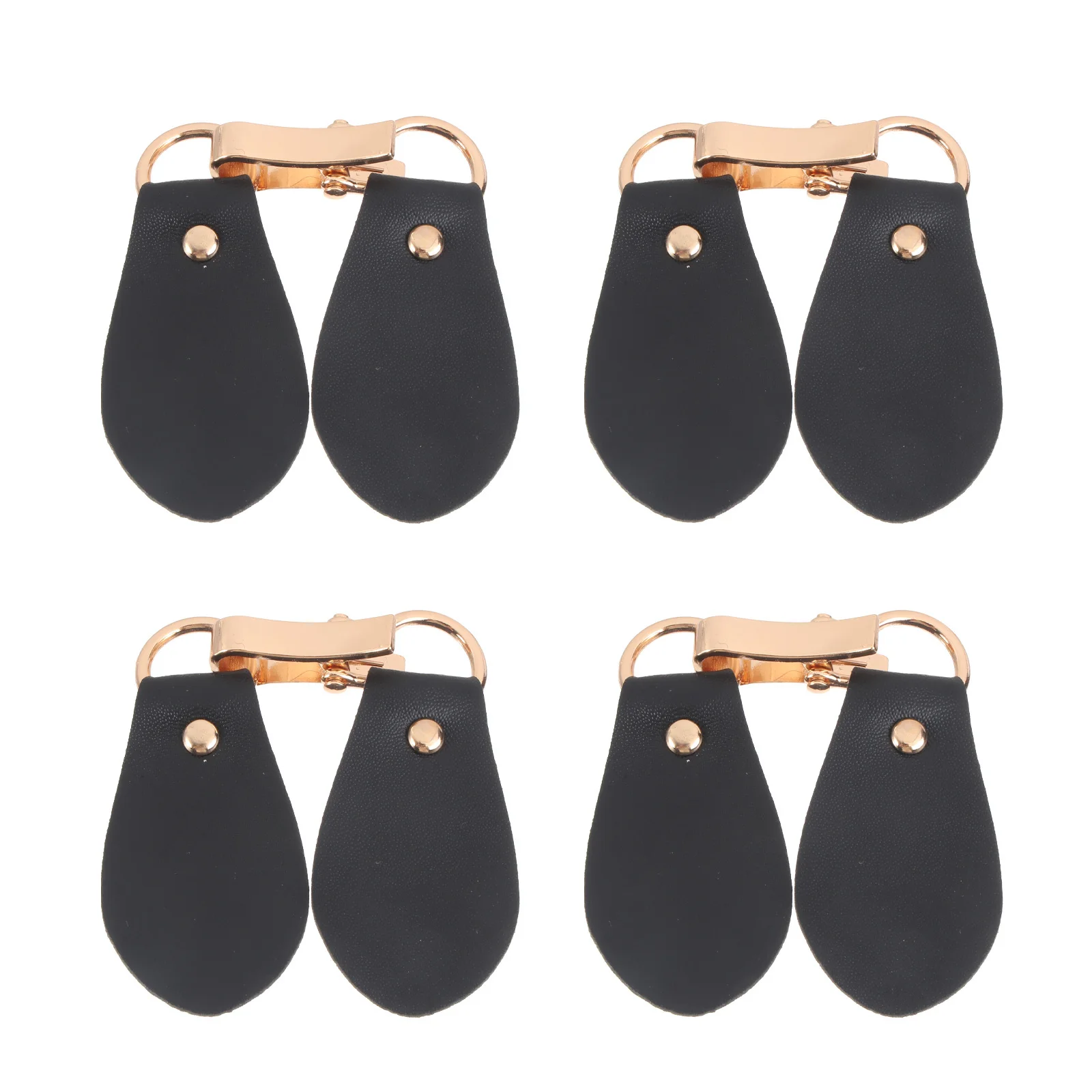 

4Pcs Metal Hook Buckles for Clothes Durable Sweater Cardigan Clips Overcoat Coat Connectors Wind Coat Fashion Buckle