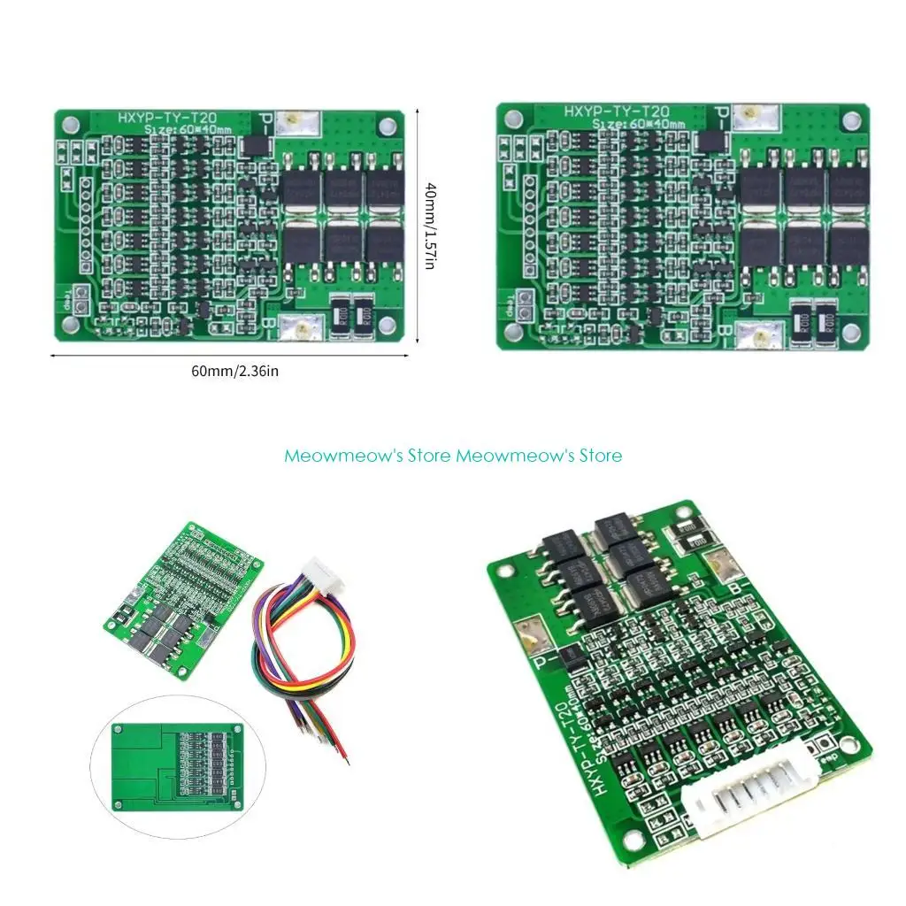 W91A 7S 29.4V Liions Baterai Modul BMSS Modul Balanced Pengisian Overduments Payudara Overdrucch