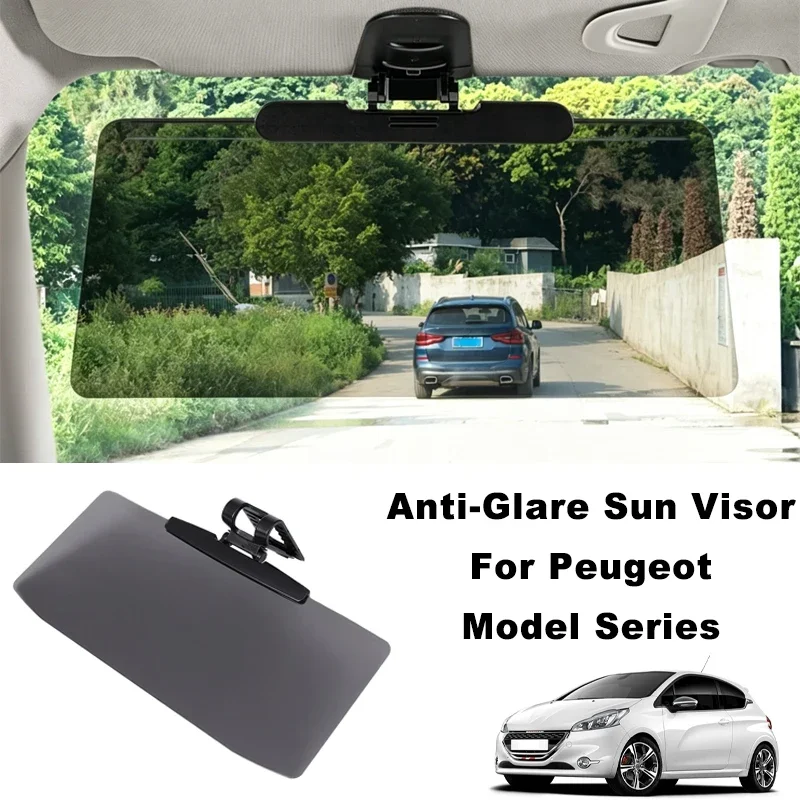 

Anti-Glare UV Protection Car Sun Visor Extender Interior Sun Shade For Peugeot 206 207 208 301 307 308 408 508 2008 3008 4008