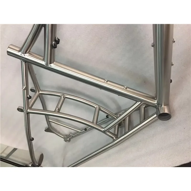 

Titanium Fat Bike Frame Snow Bike Frame with 197mm Rear Spacing Cargo Bike Frame