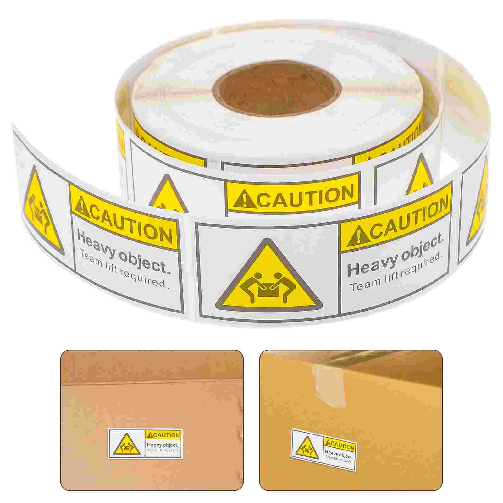 Overweight Sticker Tag Stickers Moving for Boxes Ups Heavy Shipping Team Lift Label