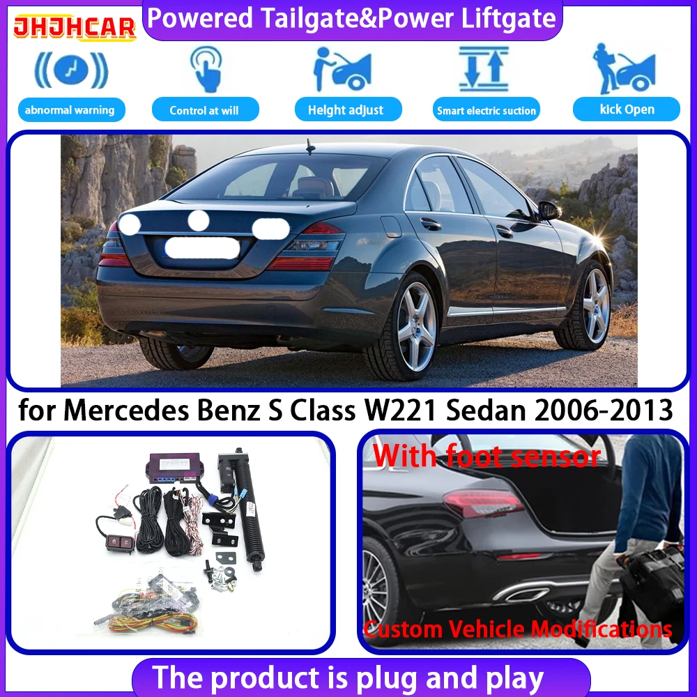 JHJHCAR for Mercedes Benz S Class W221 Sedan 2006-2013 Smart Automatic Electric Powered Tailgate Power Liftgate Tailgate System