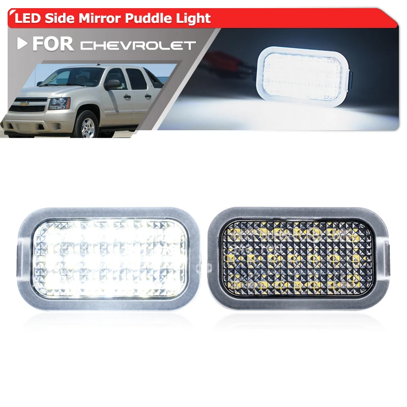 

OEM Replacement LED Under Side Mirror Puddle Light For 2011-2014 Chevrolet Silverado/GMC Sierra 2500 HD 3500 HD Chevy Avalanche