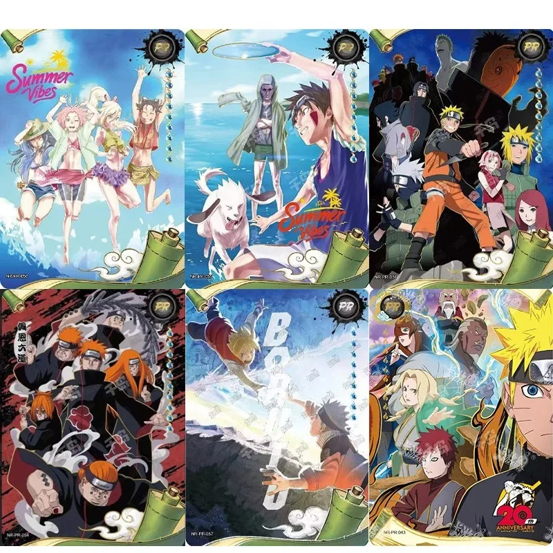 KAYOU Genuine New Naruto Full Range PR Card Uzumaki Naruto Sasuke Kakashi Uchiha Tsunade Anime Collection Cards Kids Toy