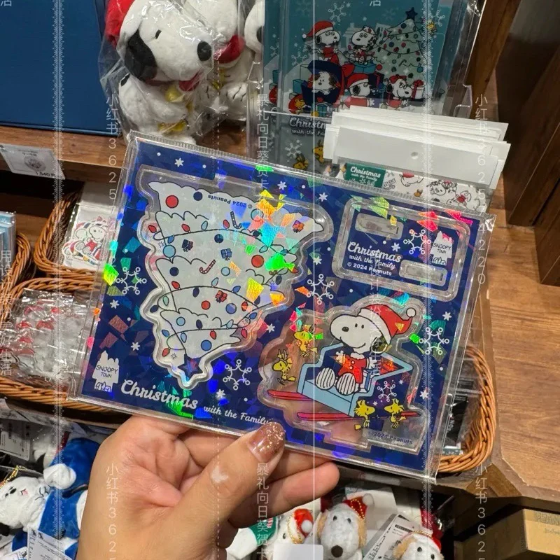 سنوبي ياباني عيد الميلاد الدائمة الكرتون Kawaii عطلة سطح المكتب الديكور الإبداعية شجرة عيد الميلاد جو الهدايا الطرفية #1