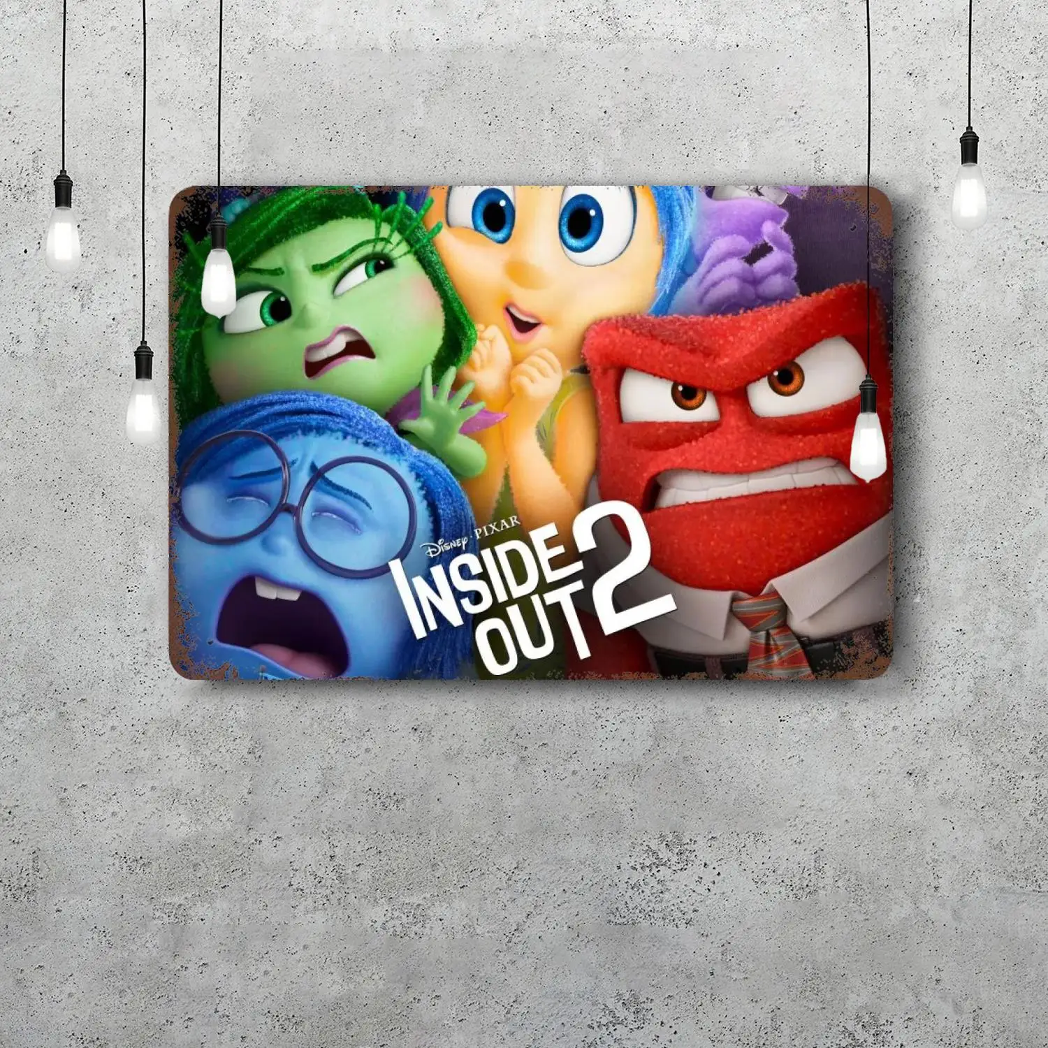 MINISO داخل خارج 2 علامات القصدير المعدنية خمر الملصقات ديكور لوحة معدنية الرجعية جدار ديكور فني لشريط المرآب