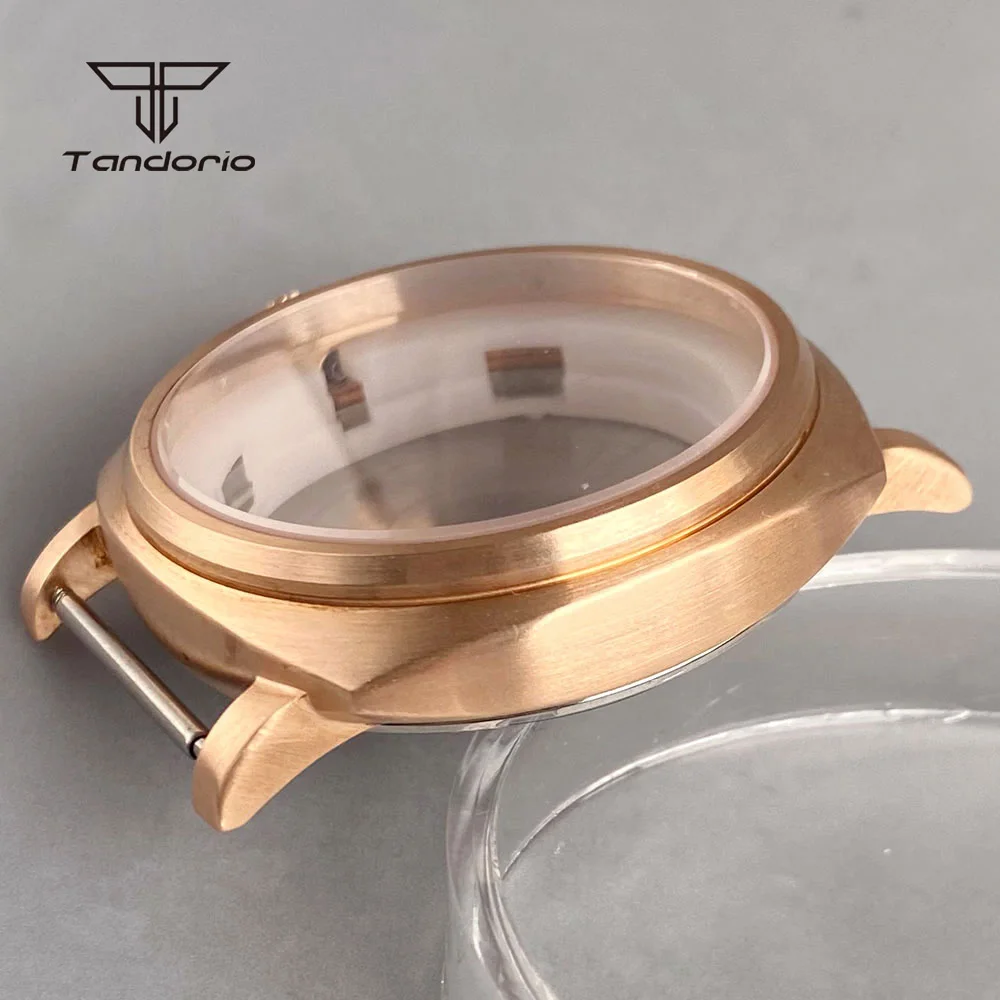 Cusn8 Solid Bronze Square 42mm Automatic Watch Case Sapphire Fit NH35 NH36 NH34 ETA2824 PT5000 Men\'s Wristwatch Mod Accessories